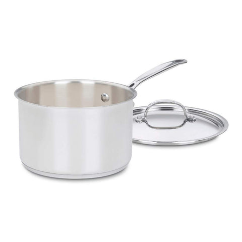 Cuisinart Chef's Classic sarten con base encapsulada para calor uniforme.