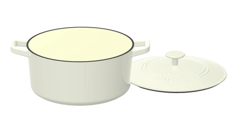 Cuisinart Chef Clásico interior porcelana esmaltada para cocción neutra.