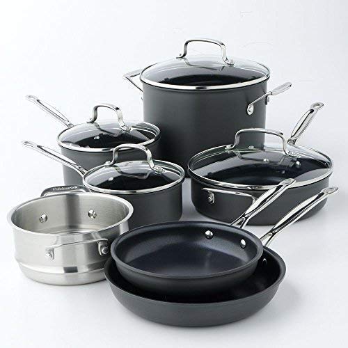 Olla de 1,5 cuartos de Cuisinart Chef's Classic con tapa de vidrio.