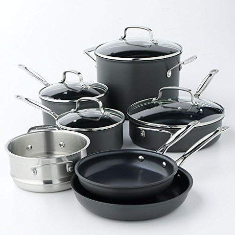 Olla de 1,5 cuartos de Cuisinart Chef's Classic con tapa de vidrio.