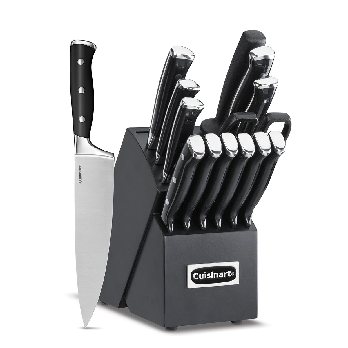 Conjunto de cuchillos Cuisinart 15 piezas en bloque para cocina profesional