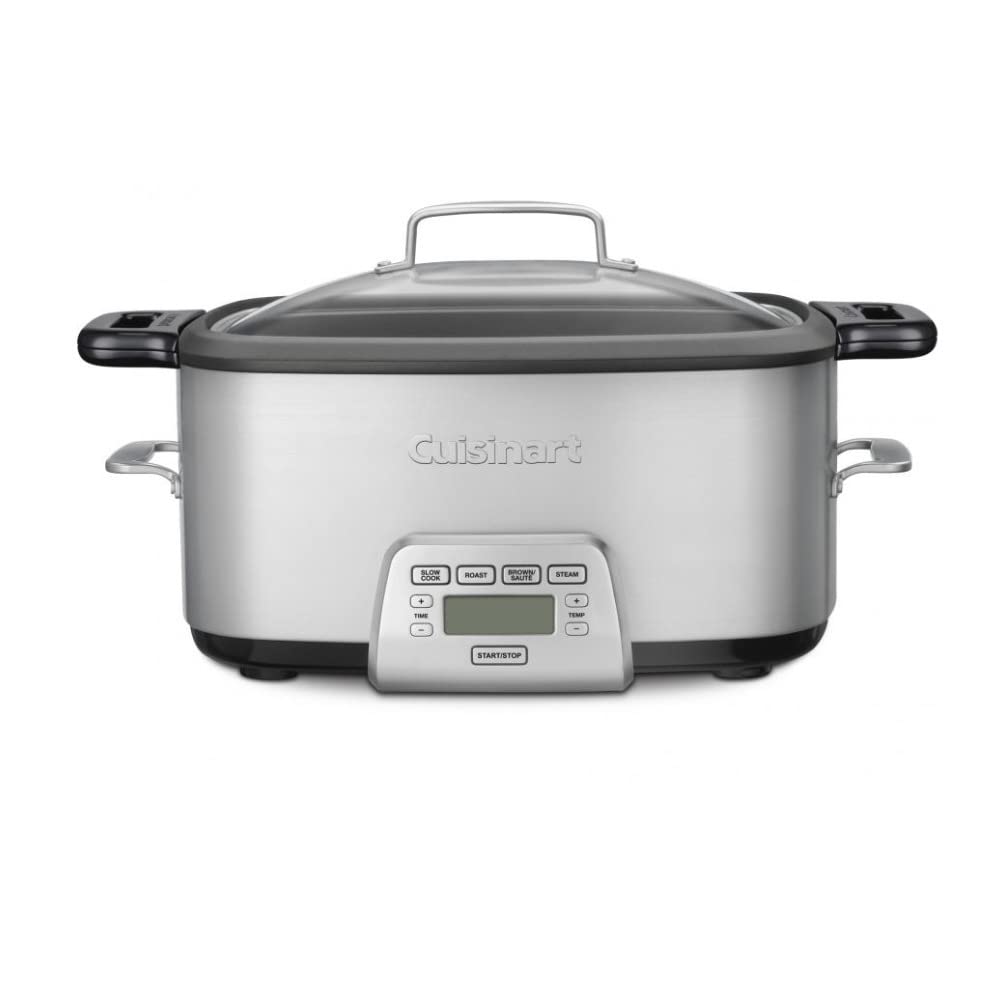 Cuisinart Cook Central 7 qt visto de frente, listo para cocinar sin estufa.