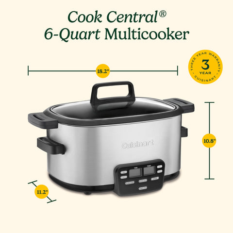 Con Cuisinart Cook Central, la comida se mantiene caliente automáticamente para servir.