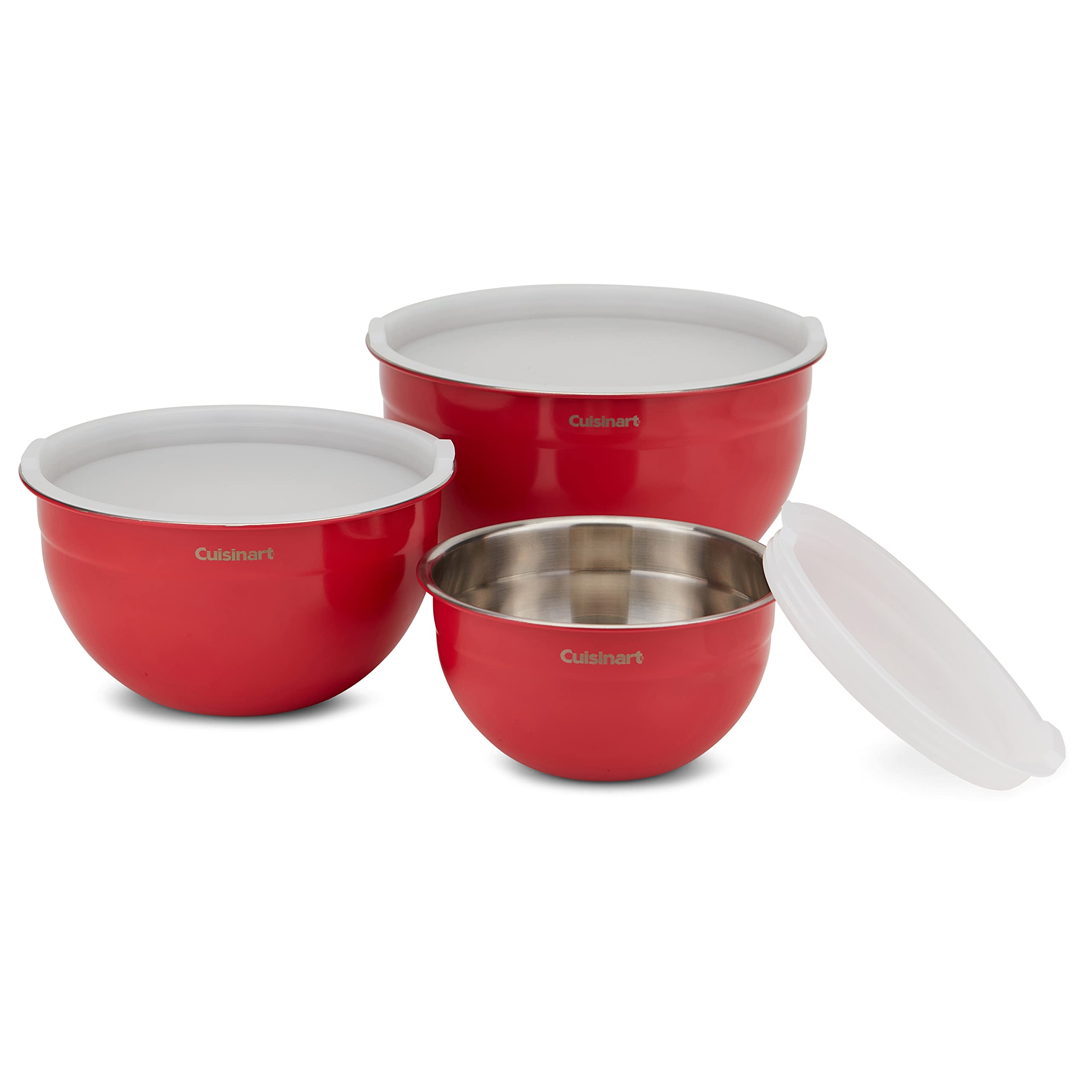Cuisinart CTG-00-SMB, bol 1-5qt acero inoxidable, ideal para mezclar y almacenar.
