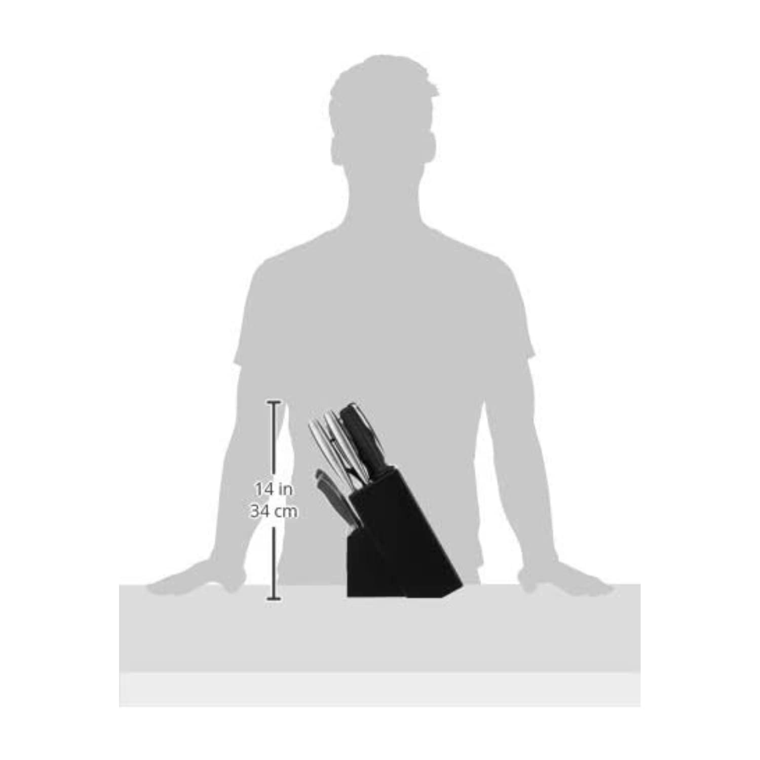 Cuchillo santoku 7 pulgadas de Cuisinart para rebanar y picar con precisión.