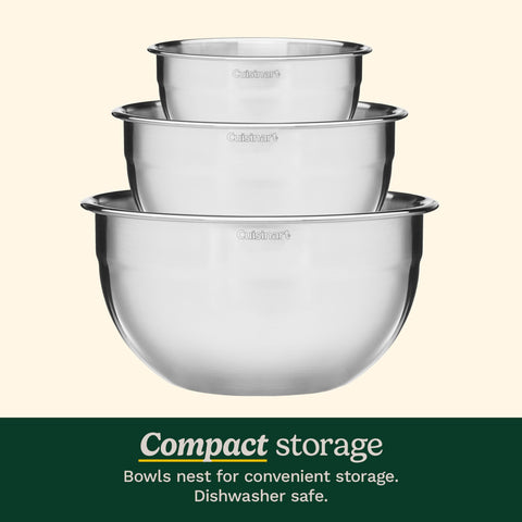 Cuisinart cuencos de 3 cuartos, resistentes, aptos para lavavajillas