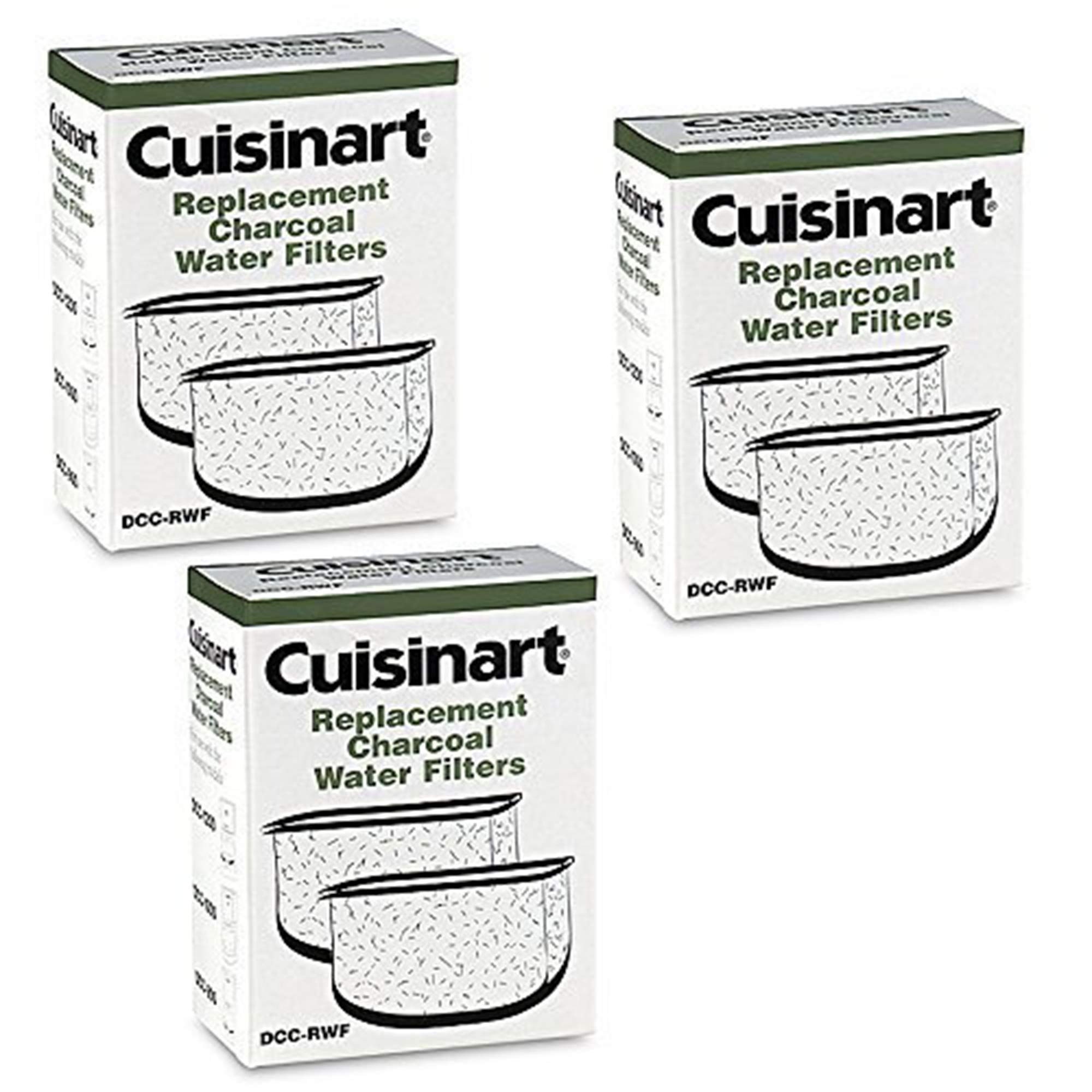 Filtros de carbón Cuisinart DCC-RWF para cafetera, mejorando sabor y aroma en cada taza.