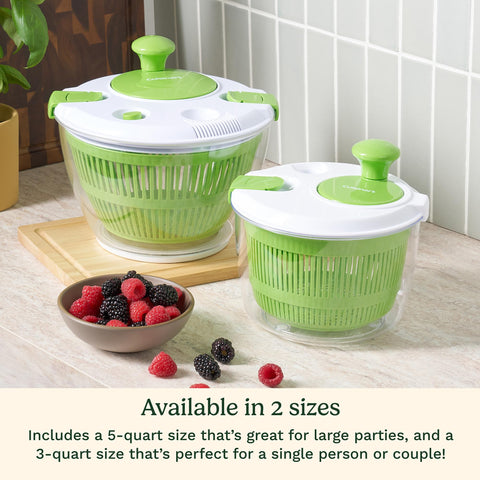 Cuisinart ensaladera giratoria 3cuartos ideal para frutas y hierbas