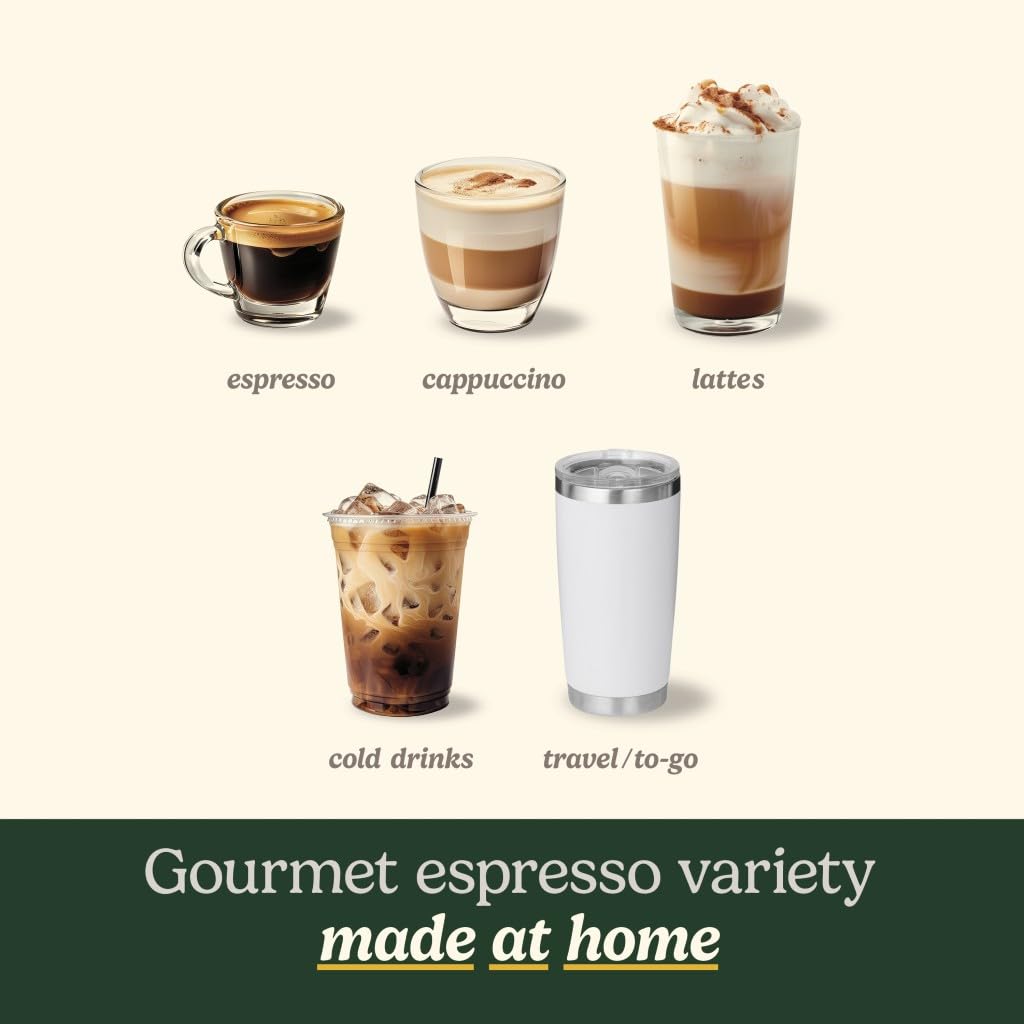 Accesorios incluidos con la Cuisinart Espresso Bar Slim para empezar a usar.