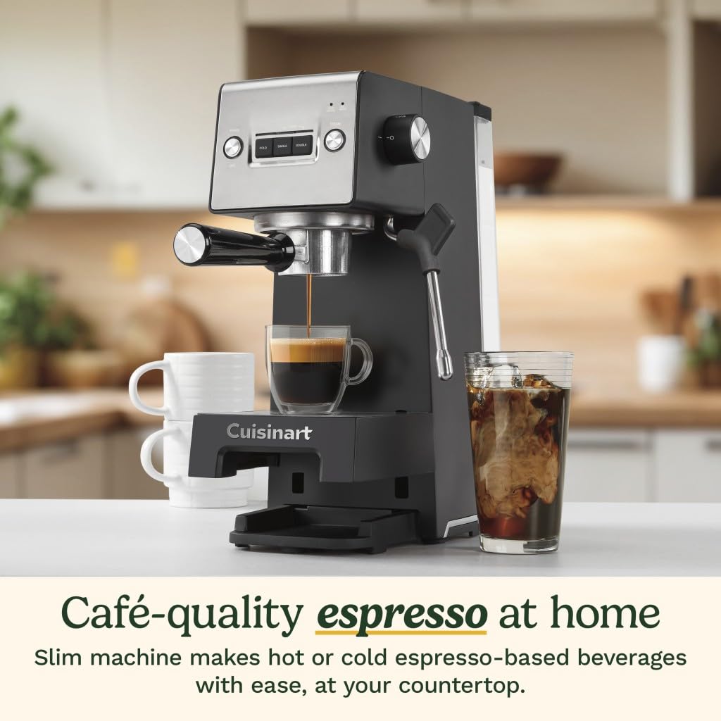 Cuisinart Espresso Bar Slim espresso frío para bebidas refrescantes en casa.