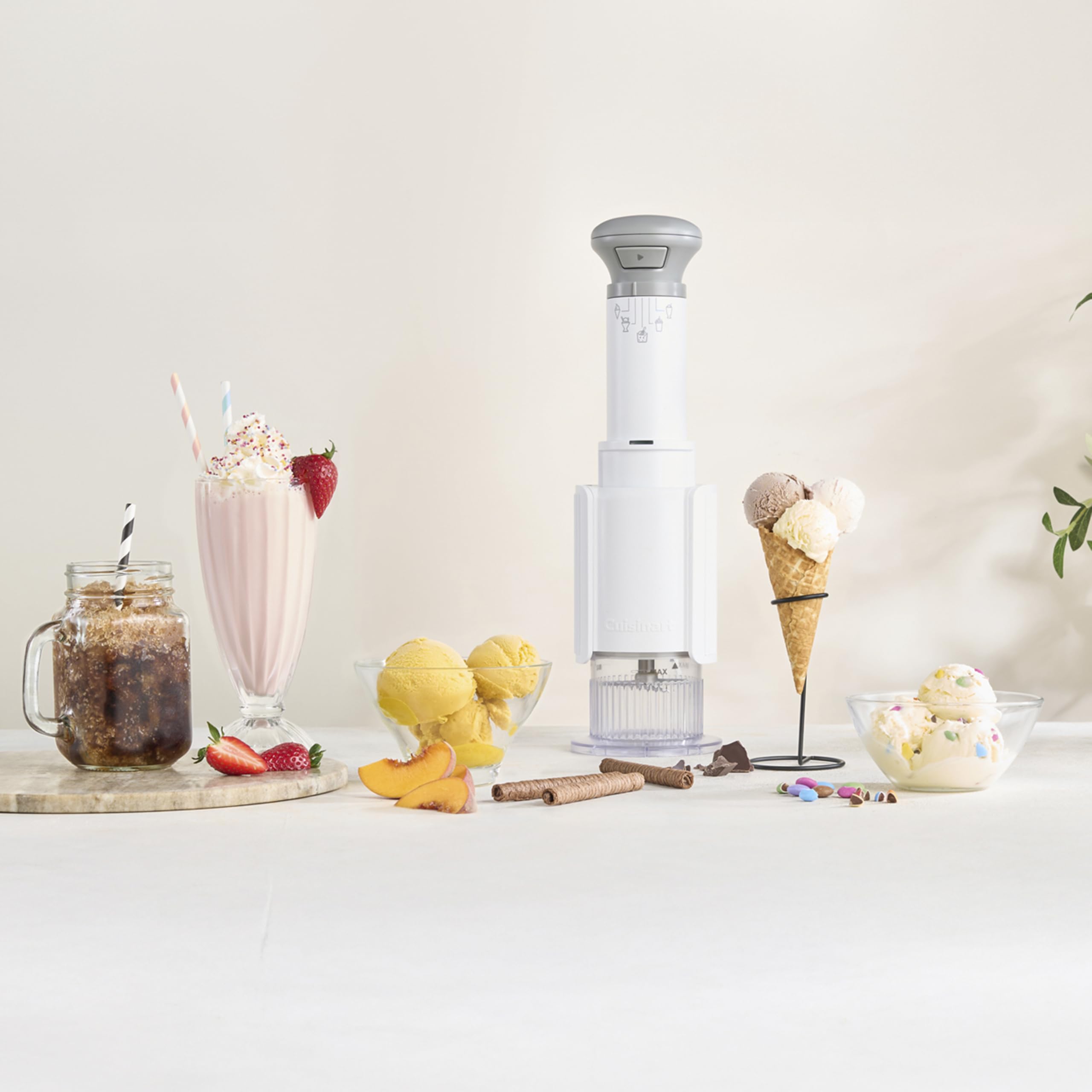 Cuisinart FastFreeze selector de programa para elegir postre