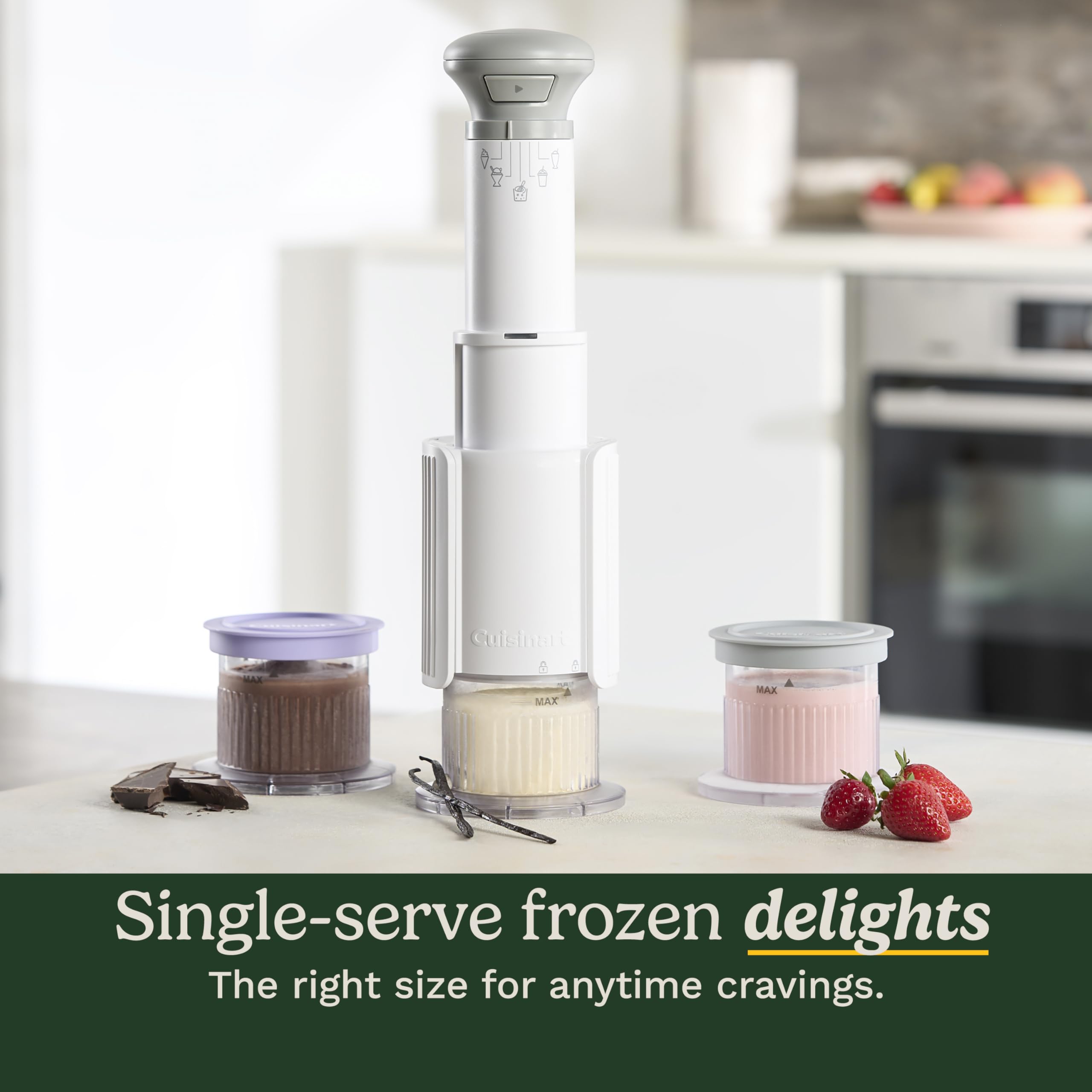 Cuisinart FastFreeze tazas de postre con tapas listas para guardar