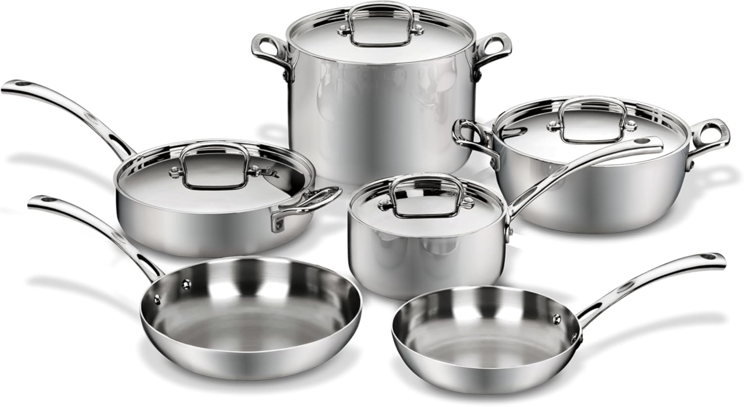 Conjunto Cuisinart Frances Classic 10 piezas para cocción uniforme y duradera.