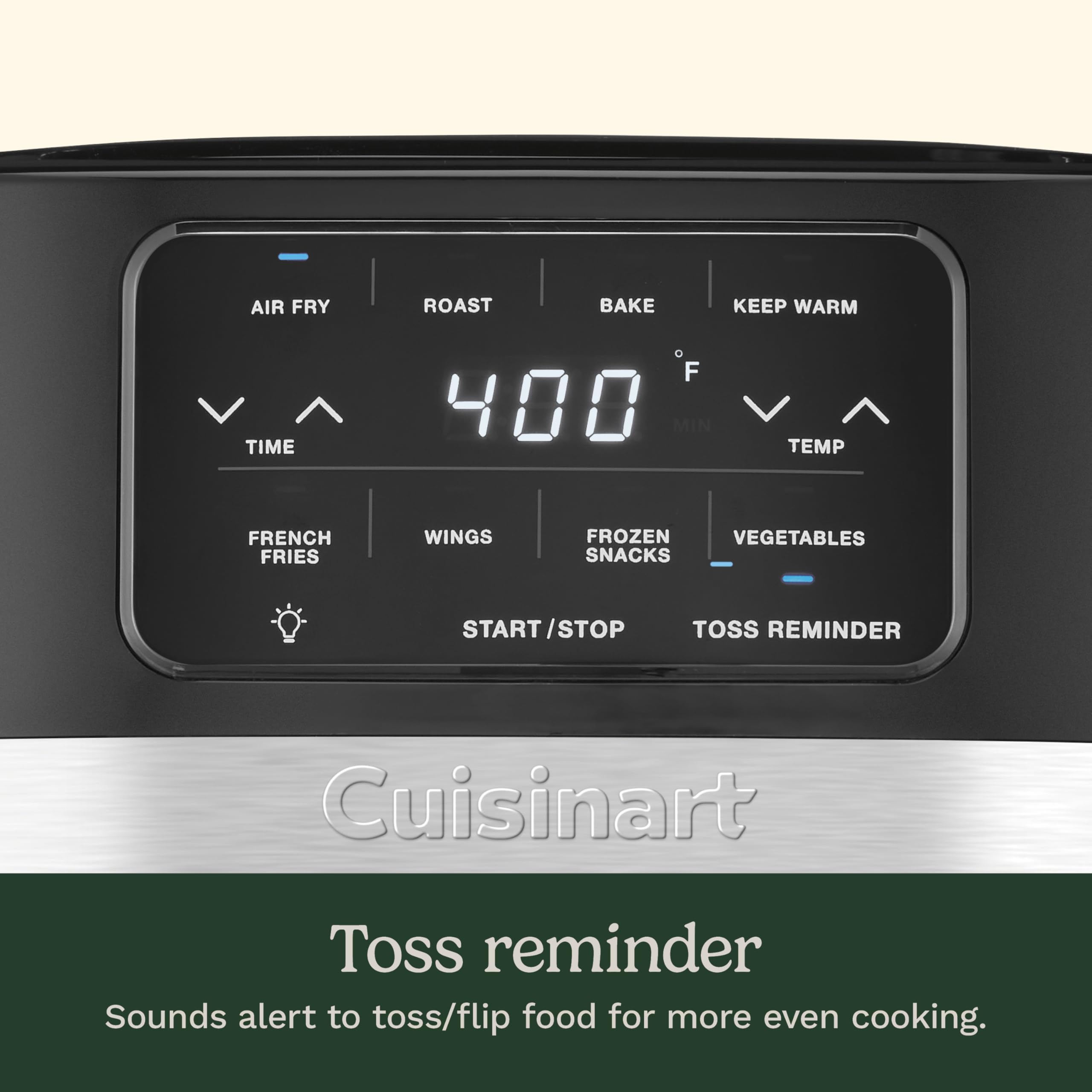 Cuisinart Freidora de aire AIR-160NAS bandeja interior de gran capacidad.