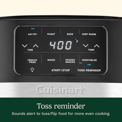 Cuisinart Freidora de aire AIR-160NAS bandeja interior de gran capacidad.