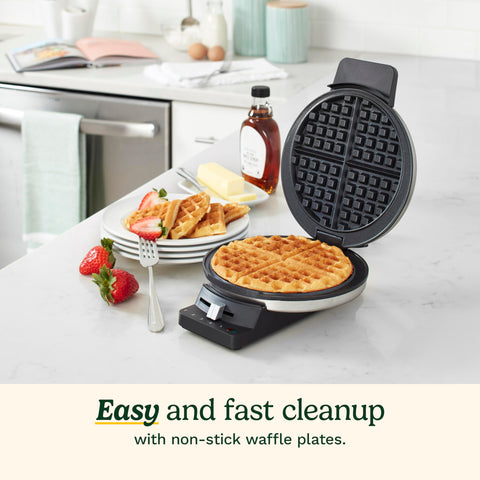 Gofrera Cuisinart WMR-CAP2 indicadores rojo-verde para evitar horneado insuficiente.