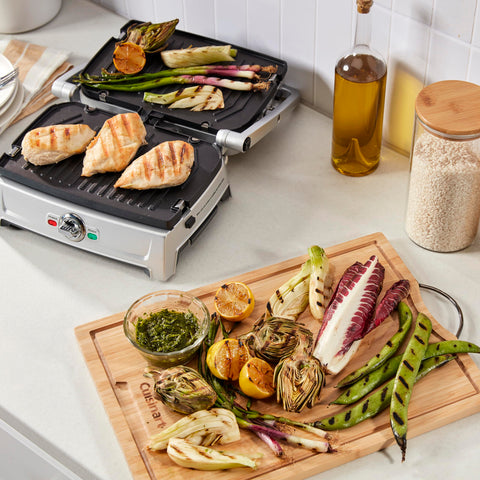 Cuisinart Griddler Compact – juego de placas incluido para diversas recetas.