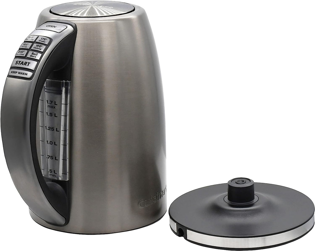 Hervidor eléctrico Cuisinart PerfecTemp 1.7 L con ajuste de temperatura y flujo rápido de agua