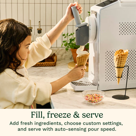 Cuisinart ICE-200 sorbete fresco como postre ligero y refrescante.