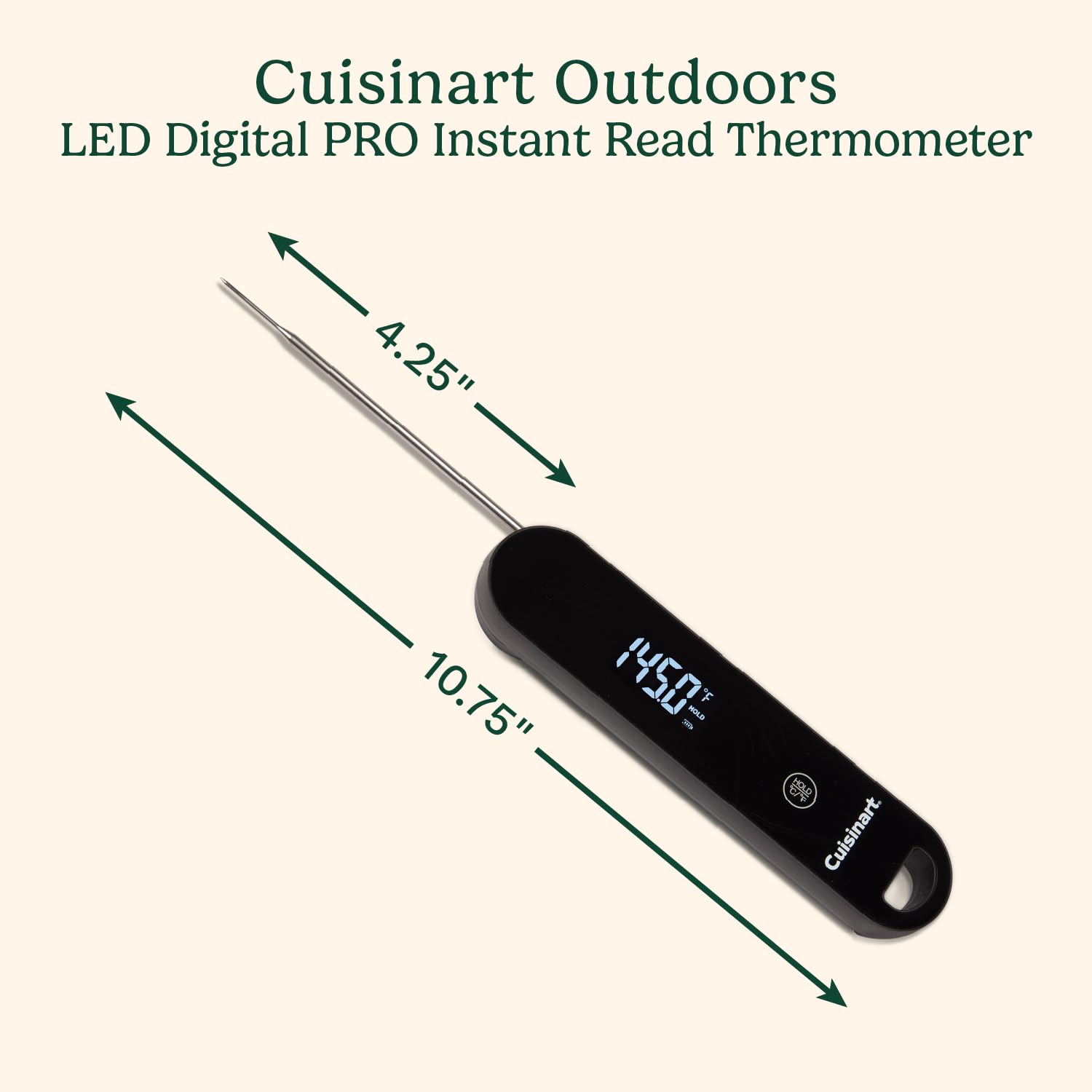 Termómetro Cuisinart LED Pro con pantalla LED grande para lectura clara