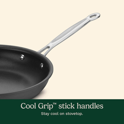 Cuisinart manijas de acero inoxidable con agarre frio.