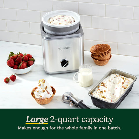 Cuisinart máquina para helados con cable retráctil para encimeras limpias.