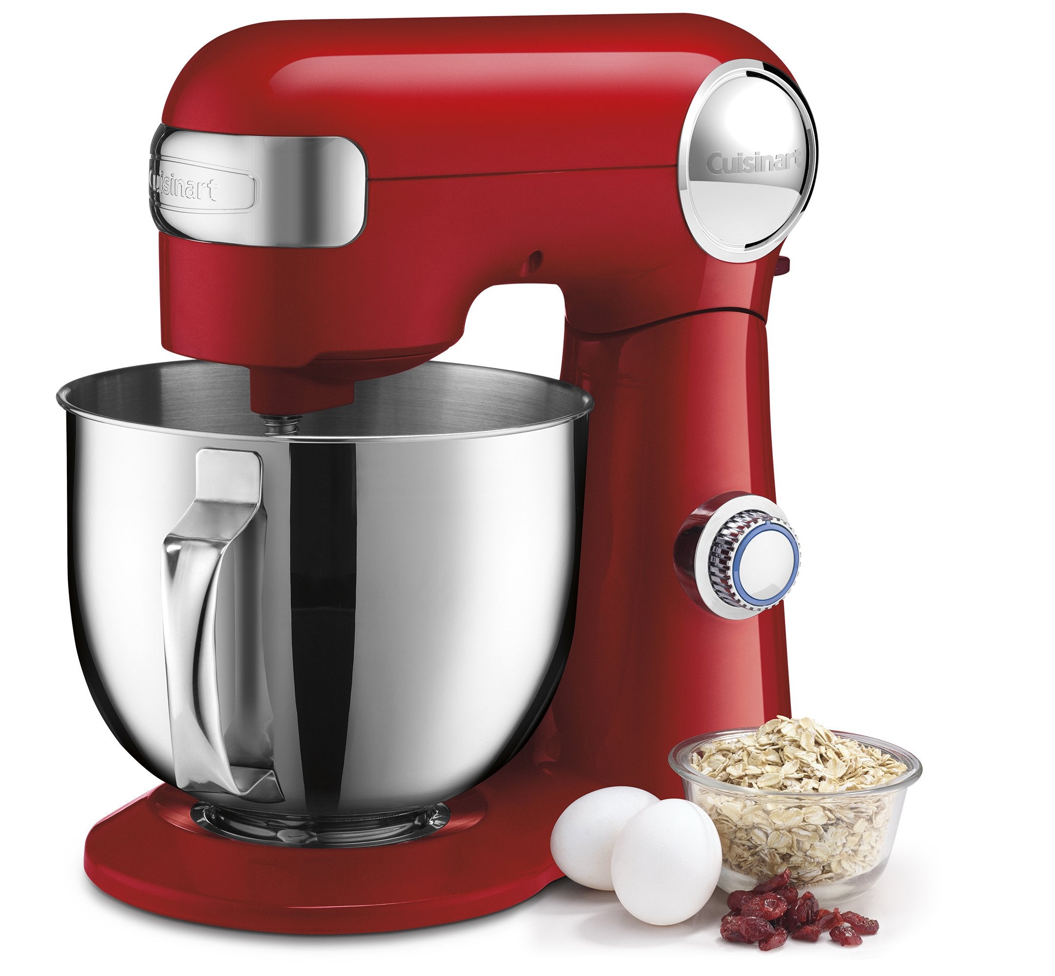 Cuisinart Mezcladora de Pie con cabezal inclinable en acabado Rojo Rubí