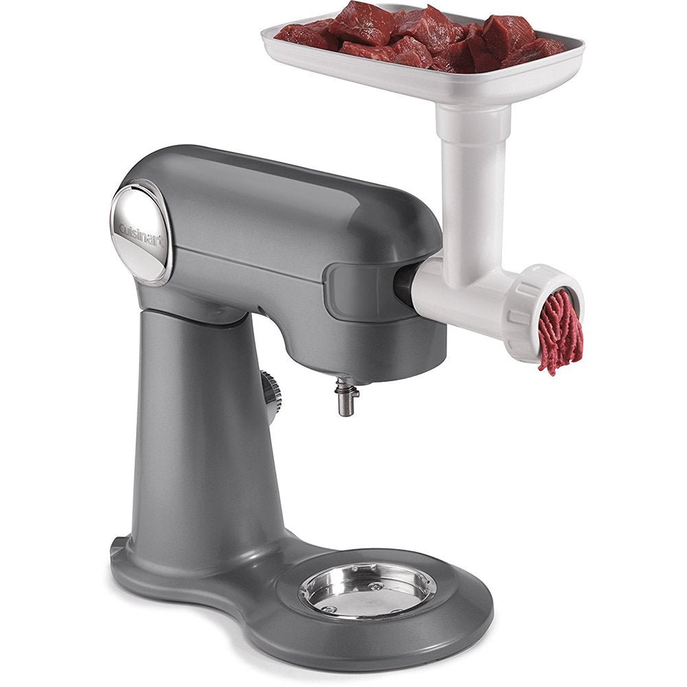 Cuisinart MG-50 molinillo de carne montado en la mezcladora para carne fresca.