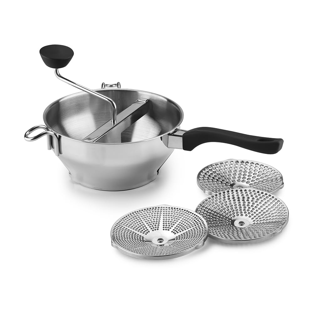 Cuisinart Molino de Alimentos en acero inoxidable, 2.3 qt, negro plateado; uso versátil en la cocina.