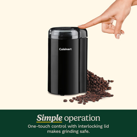 Cuisinart molino café con pulsador sencillo para un molido rápido