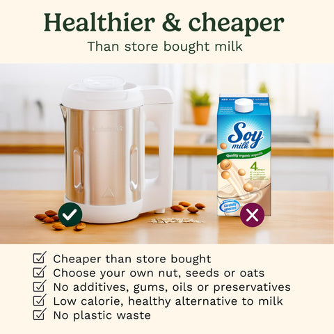 Cuisinart NutsSmart espumoso leche vegetal para bebidas y capuchinos.