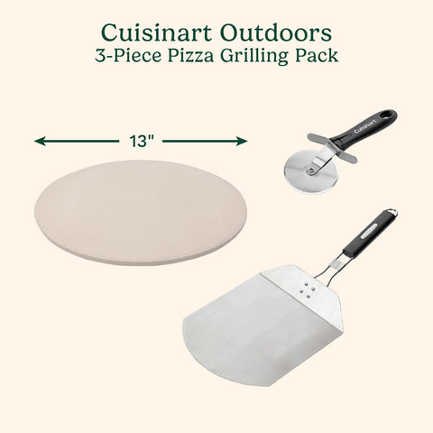 Pala de pizza plegable de Cuisinart para colocar y retirar pizzas con facilidad.