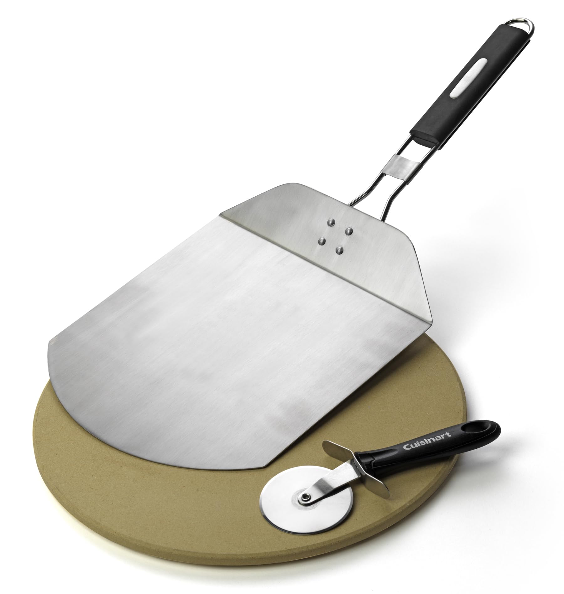 Piedra de pizza Cuisinart de 13 pulgadas para calor uniforme y crujiente.