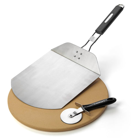 Piedra de pizza Cuisinart de 13 pulgadas para calor uniforme y crujiente.