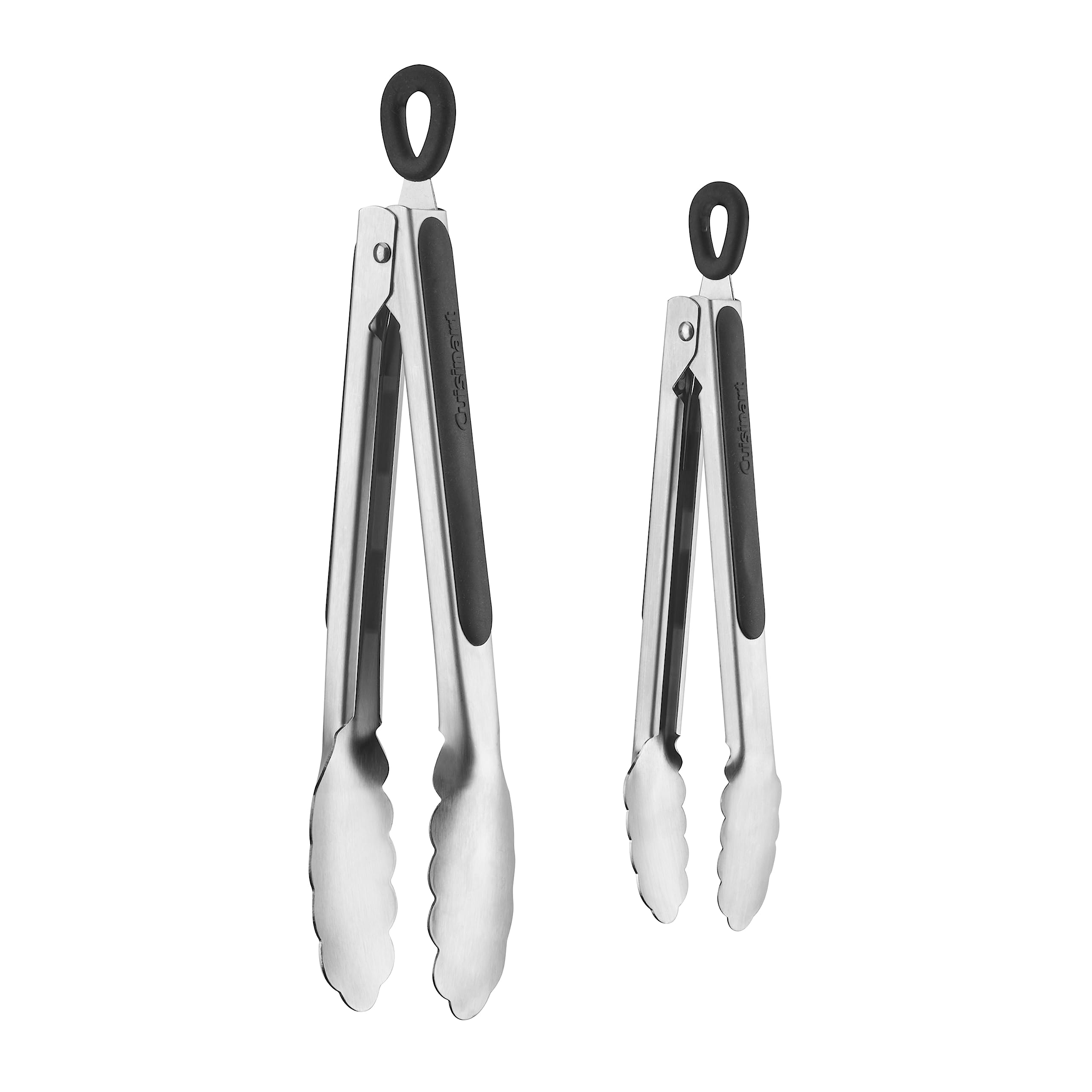Pinzas Cuisinart de 7 pulgadas con acero inoxidable y mango suave para servir aperitivos