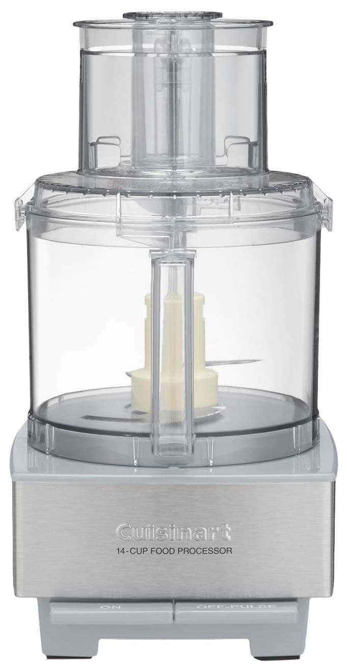 Cuisinart procesador de alimentos 14 tazas, accesorios listos para amasar masas y hacer purés suaves.