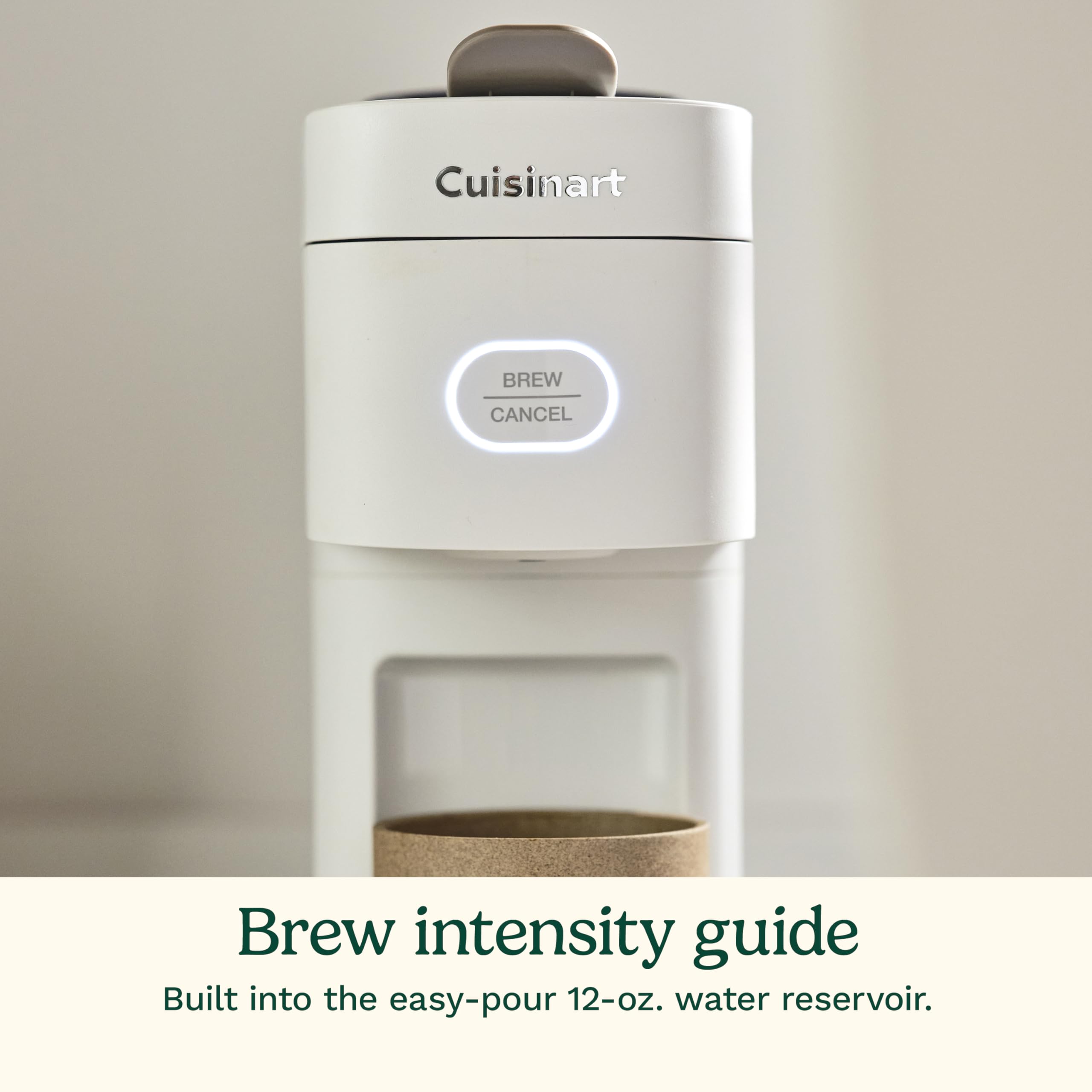 Cuisinart Soho: bandeja extraíble para tazas de viaje de 20 onzas.