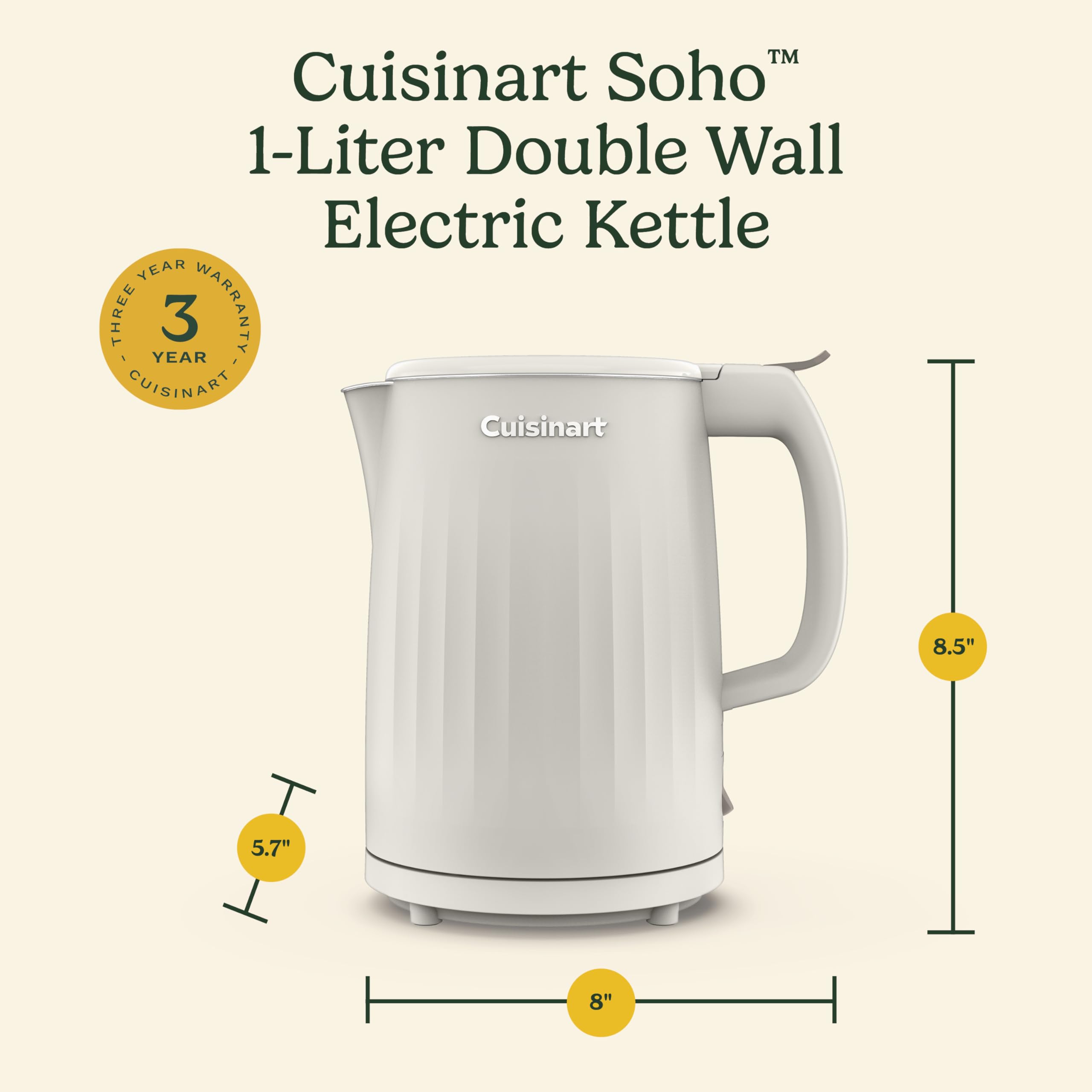 Cuisinart Soho fácil de limpiar gracias a su diseño de fácil mantenimiento.