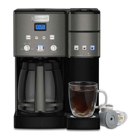 Cuisinart SS-15BKSP1 cafetera 12 tazas, vista frontal, ideal para desayunos familiares