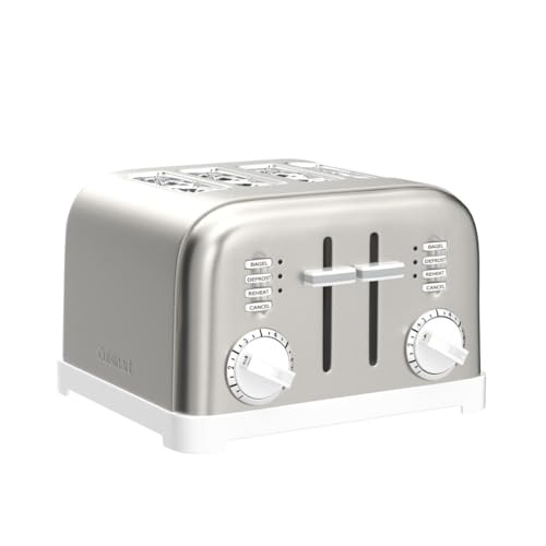 Tostadora Cuisinart CPT-180WP1 con dos paneles de control para precisión.