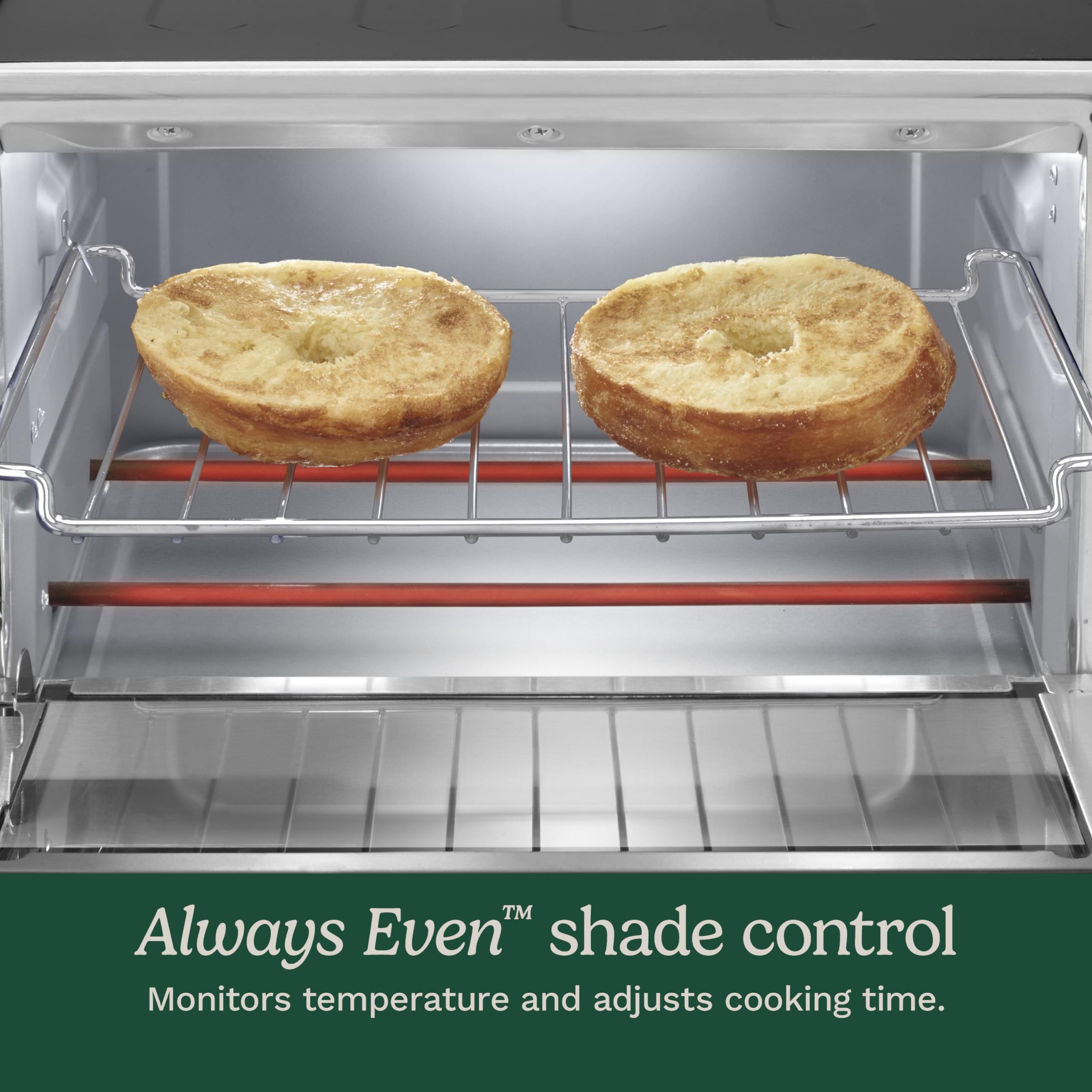 Cuisinart Horno tostador con broiler, seguridad y comodidad con apagado automático.