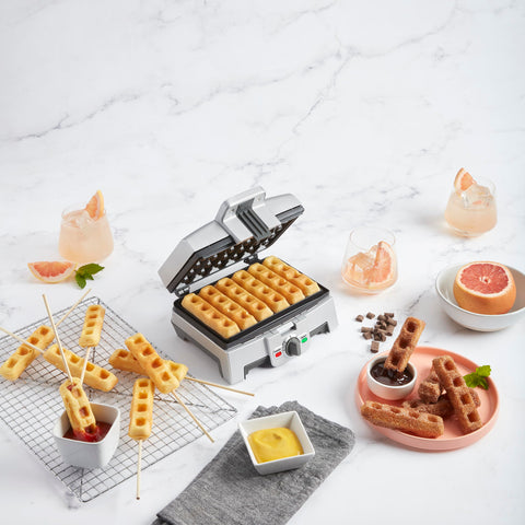 Cuerpo de acero inoxidable del Waffle Stick Maker, duradero y fácil de limpiar