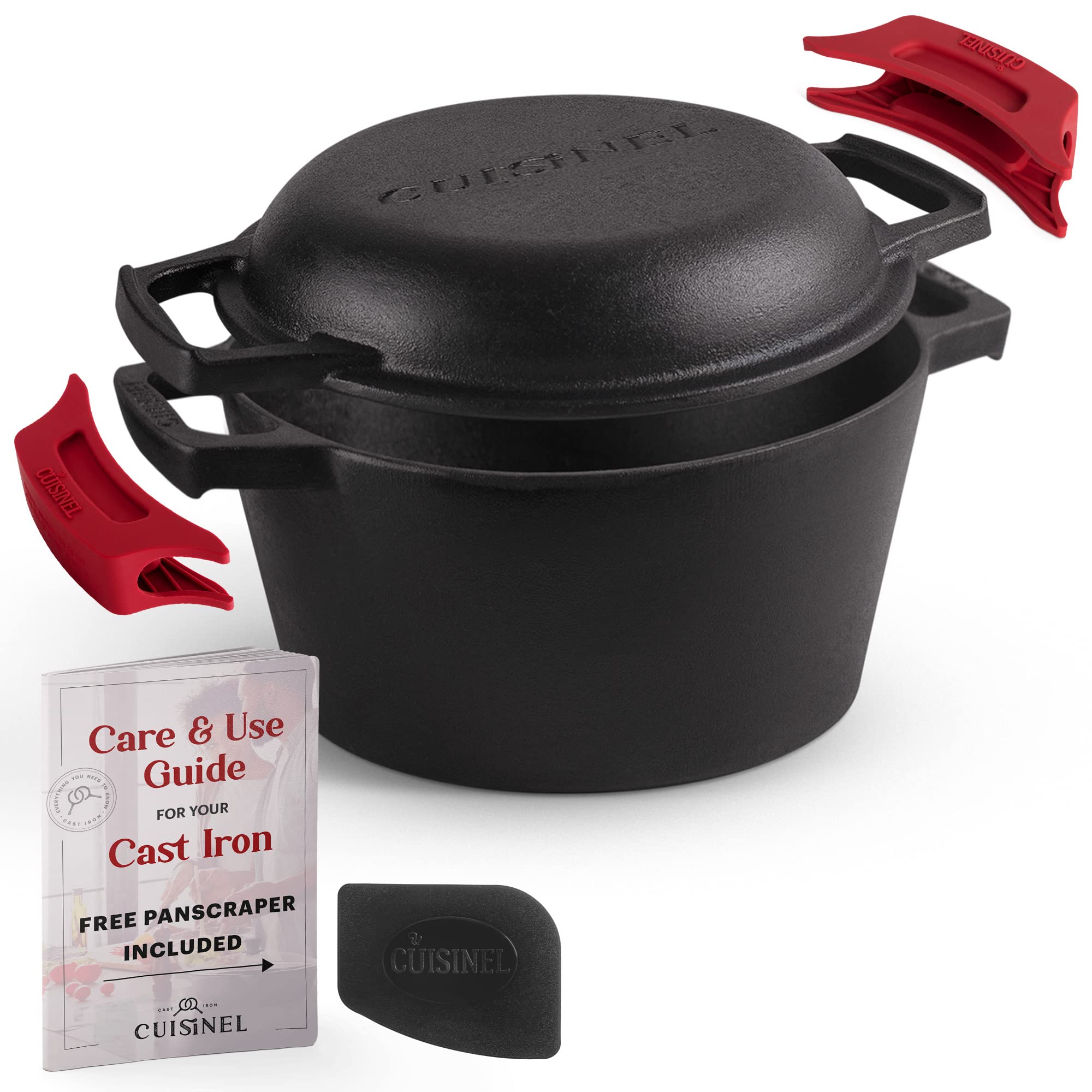 Olla de hierro Cuisinel 3 qt ideal para dorar carnes y guisar