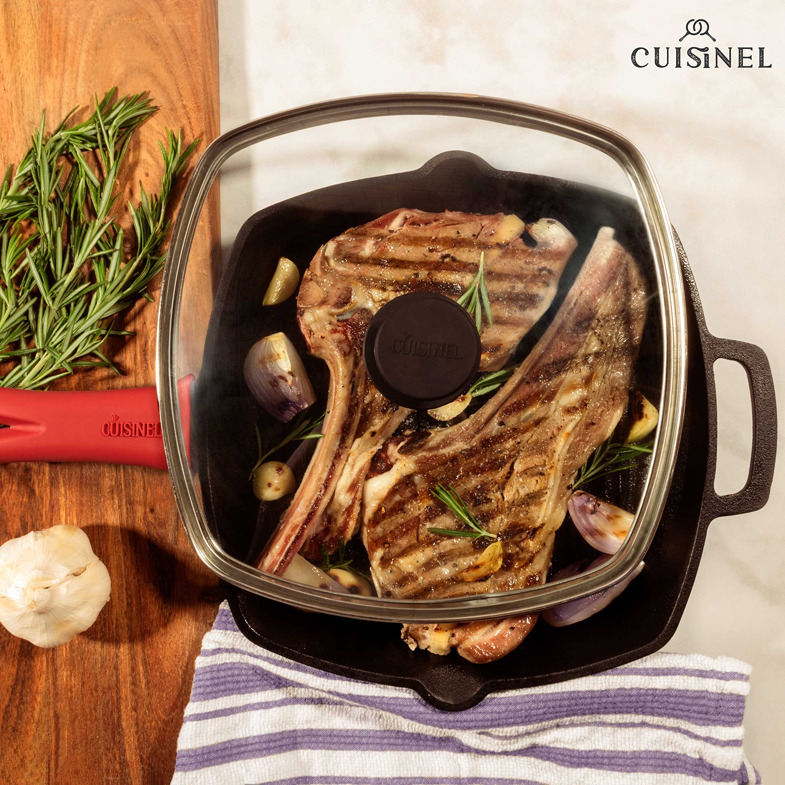 Set de parrilla para exteriores, perfecto para camping y barbacoas con gran control de calor.