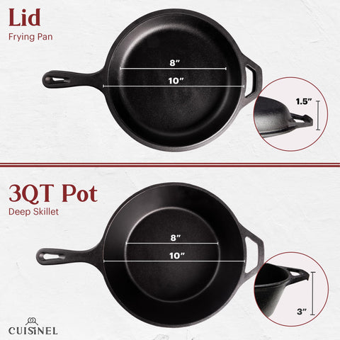 Sartén Cuisinel para uso al aire libre en parrilla.