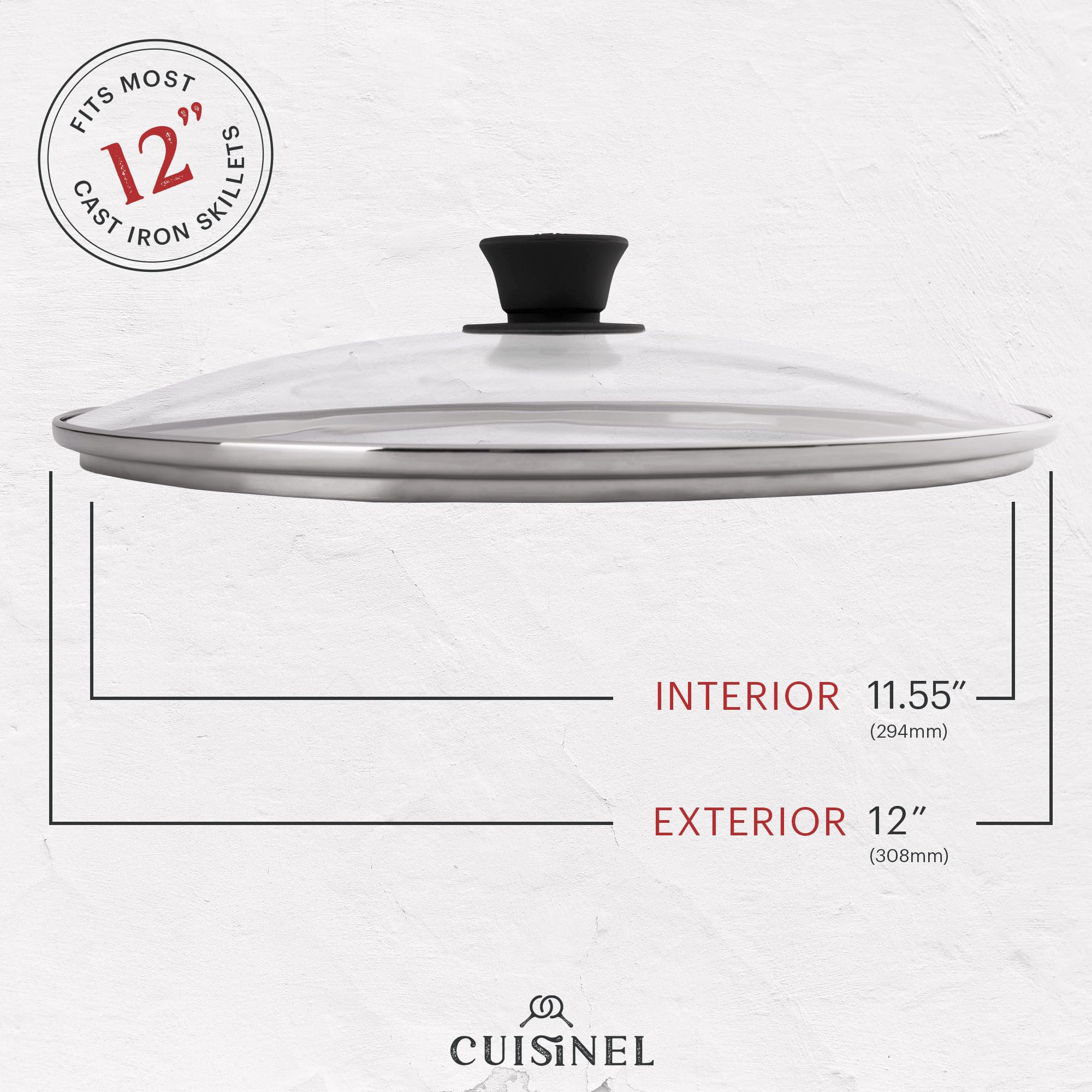 Sartén Cuisinel para uso interior y exterior, ideal para parrilla y estufa.