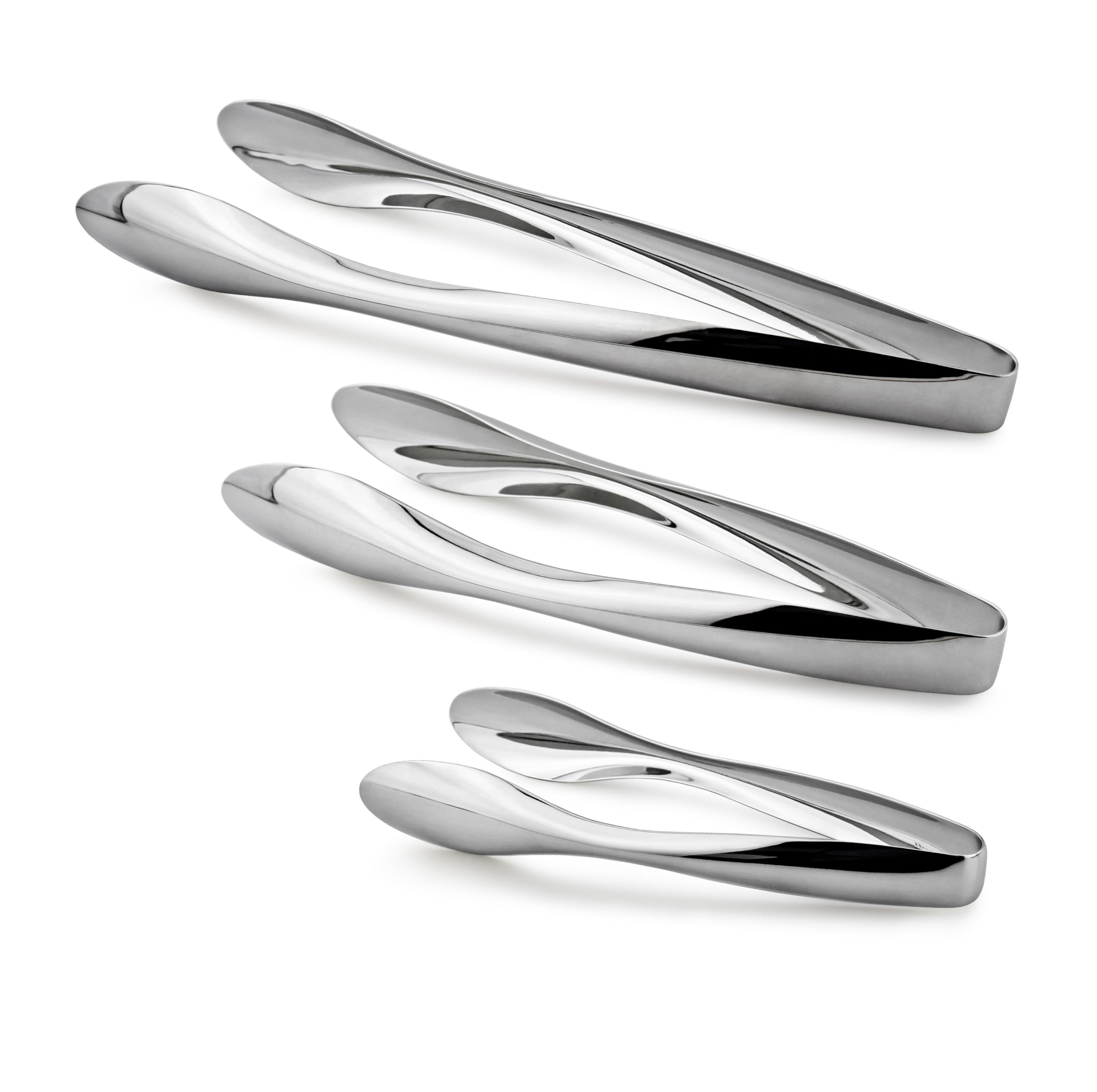 Pinzas Cuisinox aptas lavavajillas, acabado espejo, facilita la limpieza tras cada uso.