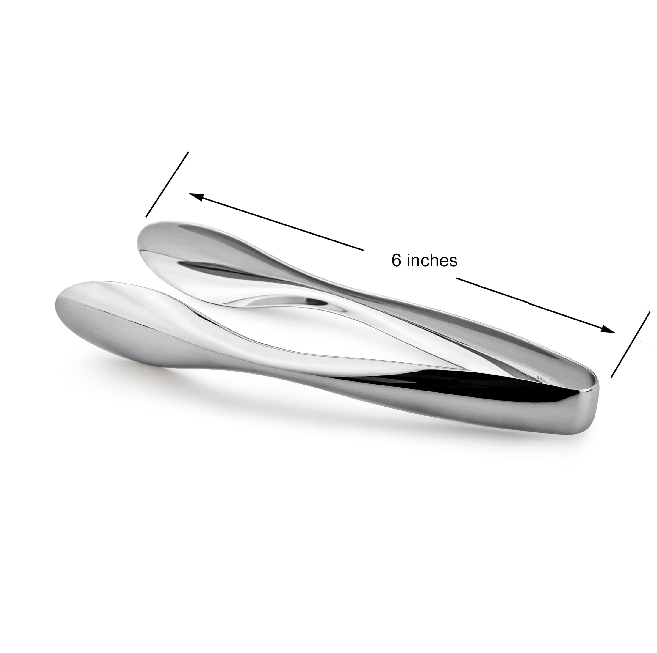 Pinzas Cuisinox para mesa, acabado pulido, perfectas para presentar platos pequeños.