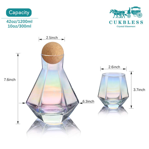 CUKBLESS copas de vino, diseño diamante, elevan la experiencia al servir.
