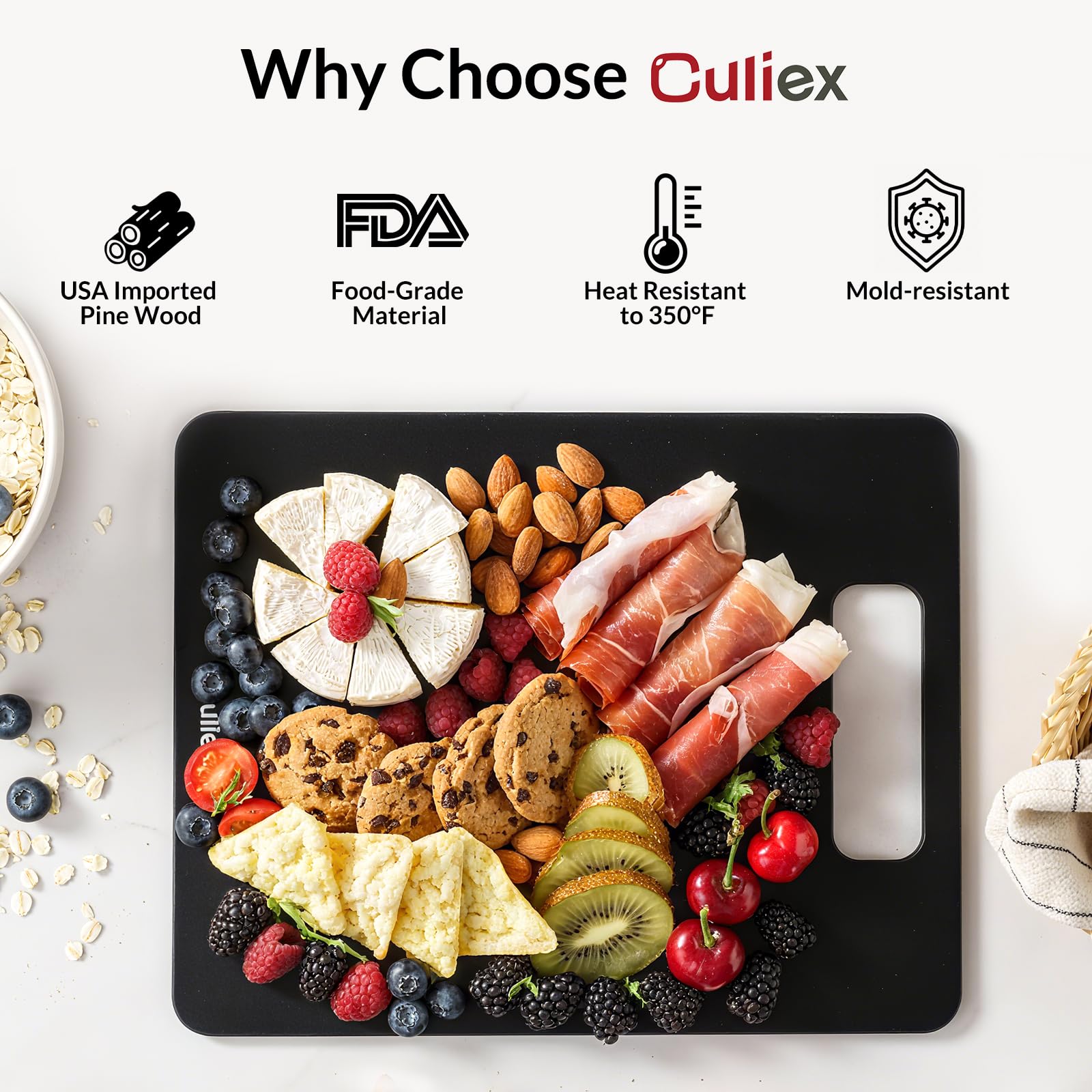 Culiex: tablas libres de BPA y seguras para alimentos en la cocina